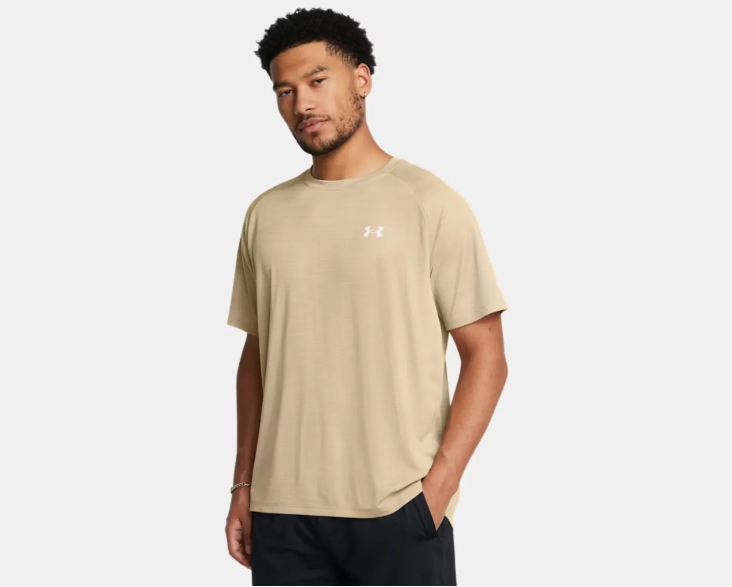 Under Armour Textured T Shirt - Brown