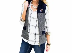 University Of Kansas Prep For It Vest In Grey