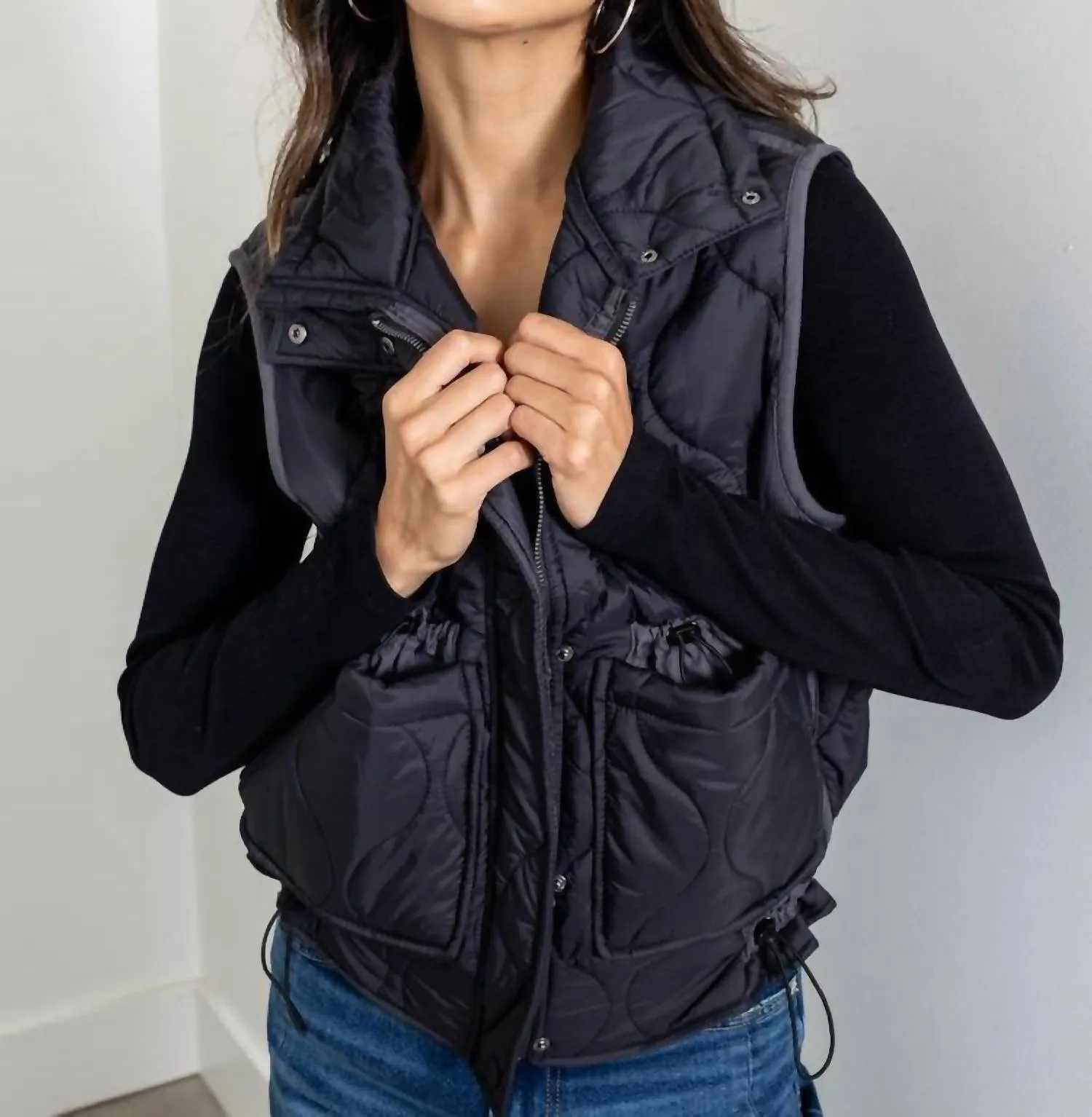 Valky Ladies Vest In Black