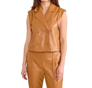 Vera Vest In Camel