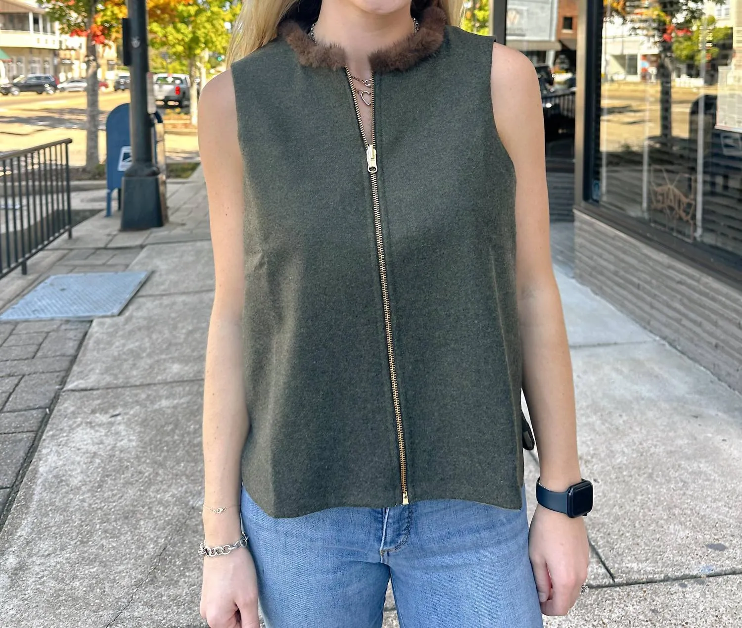Vest In Army Green