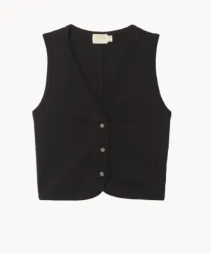 Vienna Vest In Jet Black