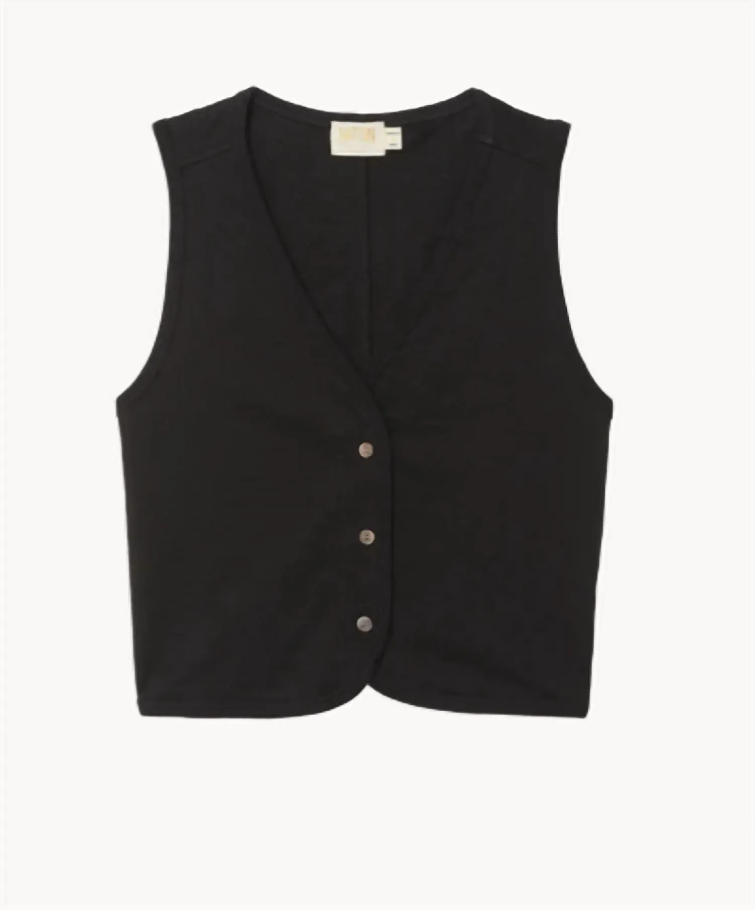 Vienna Vest In Jet Black