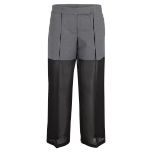 Viktor & Rolf Two-Tone Pants in Black and Grey Wool