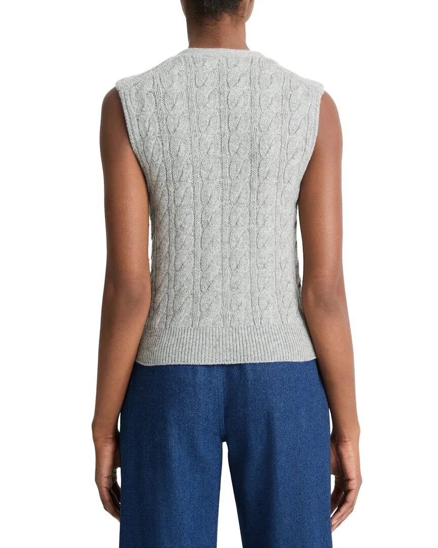 Vince Cable Button Wool & Cashmere-Blend Vest