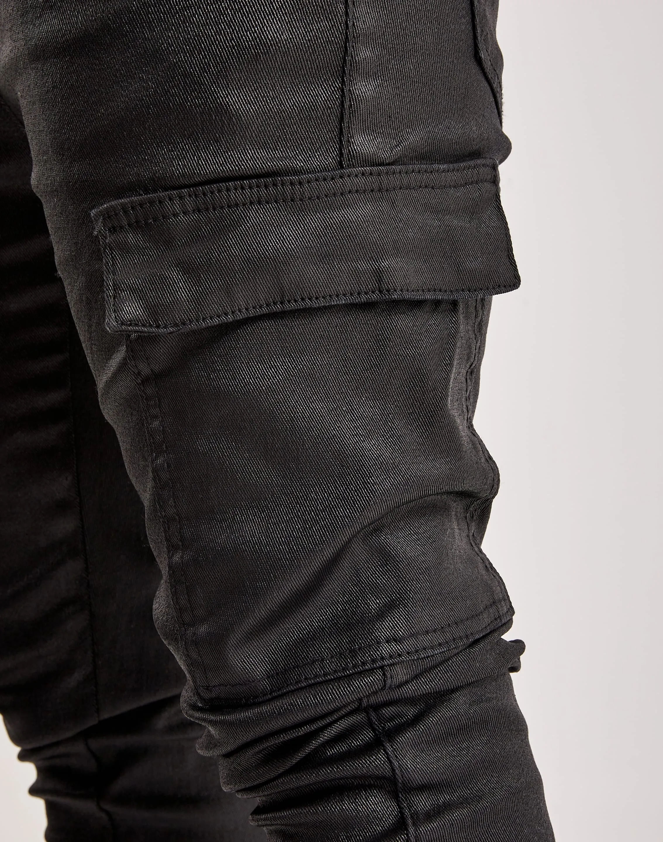 WAIMEA Stacked Coated Cargo Pants
