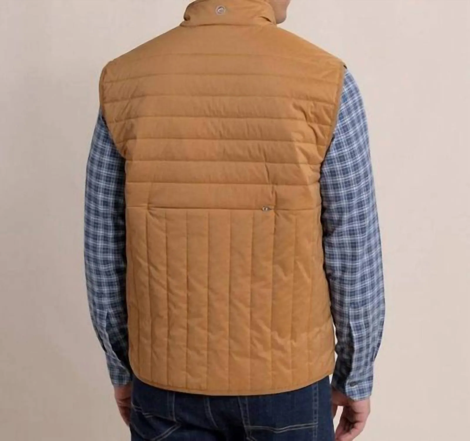 Whitemarsh Packable Quilted Vest In Hazelnut Khaki