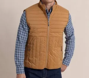 Whitemarsh Packable Quilted Vest In Hazelnut Khaki