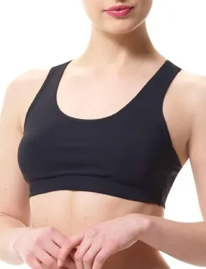 Women's Active Compression Sports Bra In Black