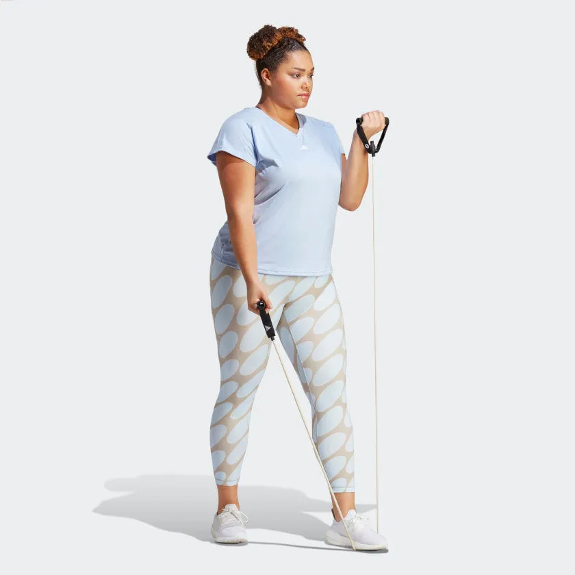 Women's adidas AEROREADY Train Essentials Minimal Branding V-Neck Tee (Plus Size)