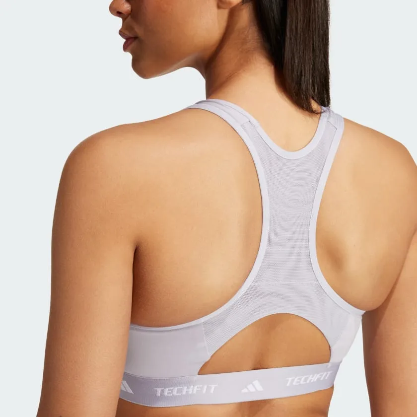 Women's adidas Techfit Medium-Support High-Neck Bra