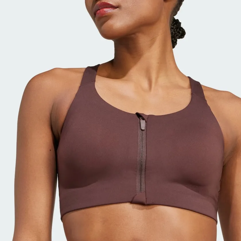 Women's adidas TLRD Impact Luxe High Support Zip Bra