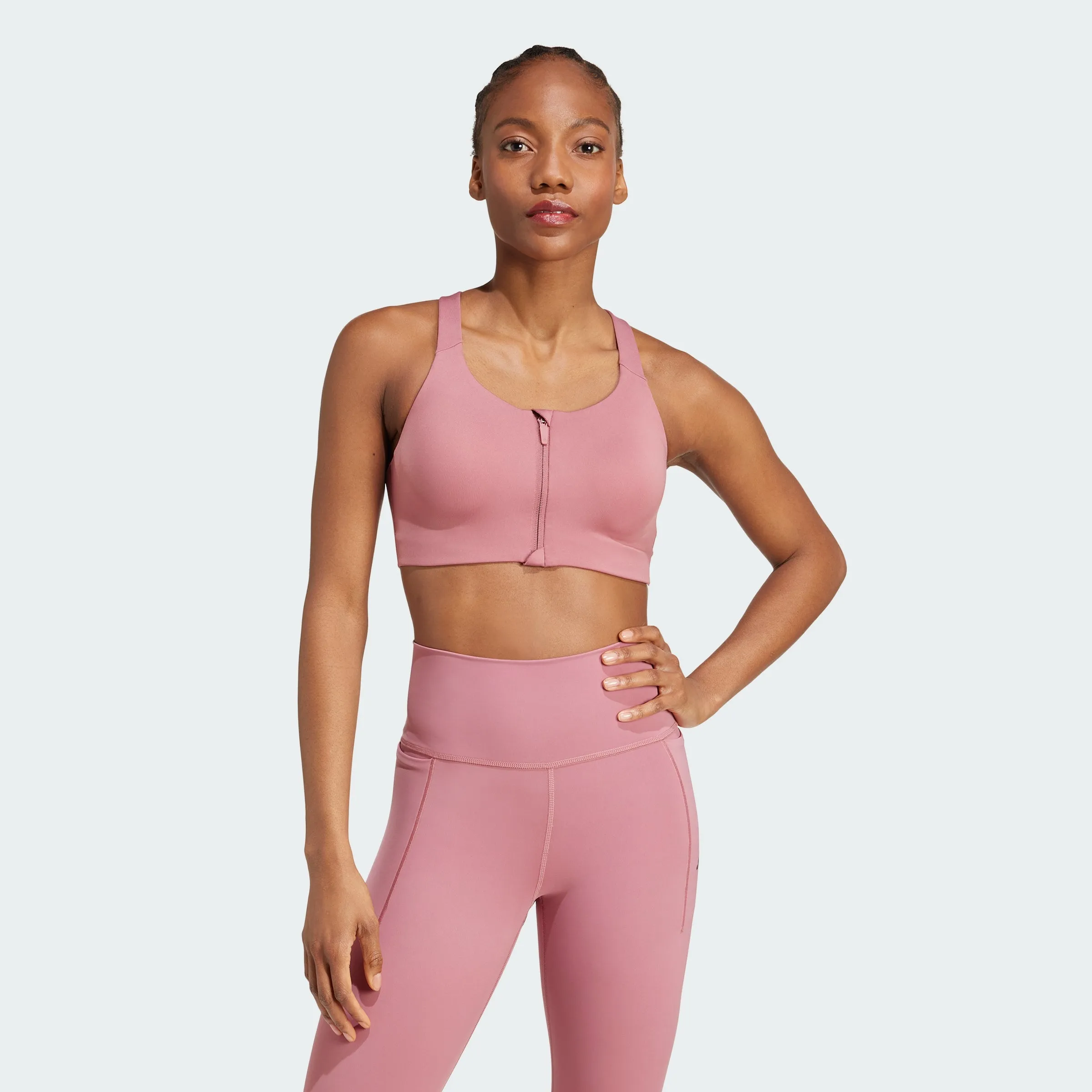 Women's adidas TLRD Impact Luxe High Support Zip Bra