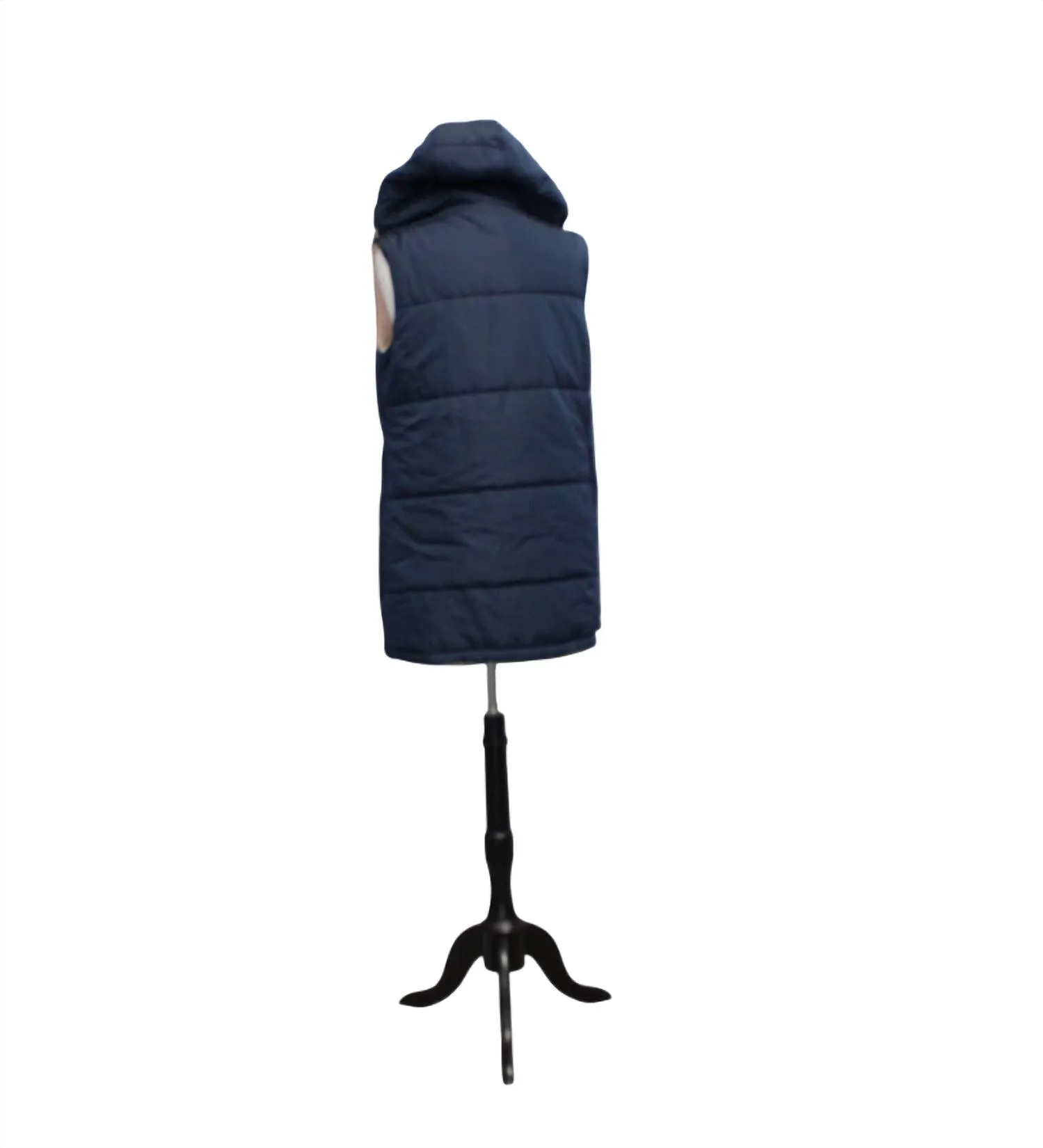 Women's Hooded Vest In Navy