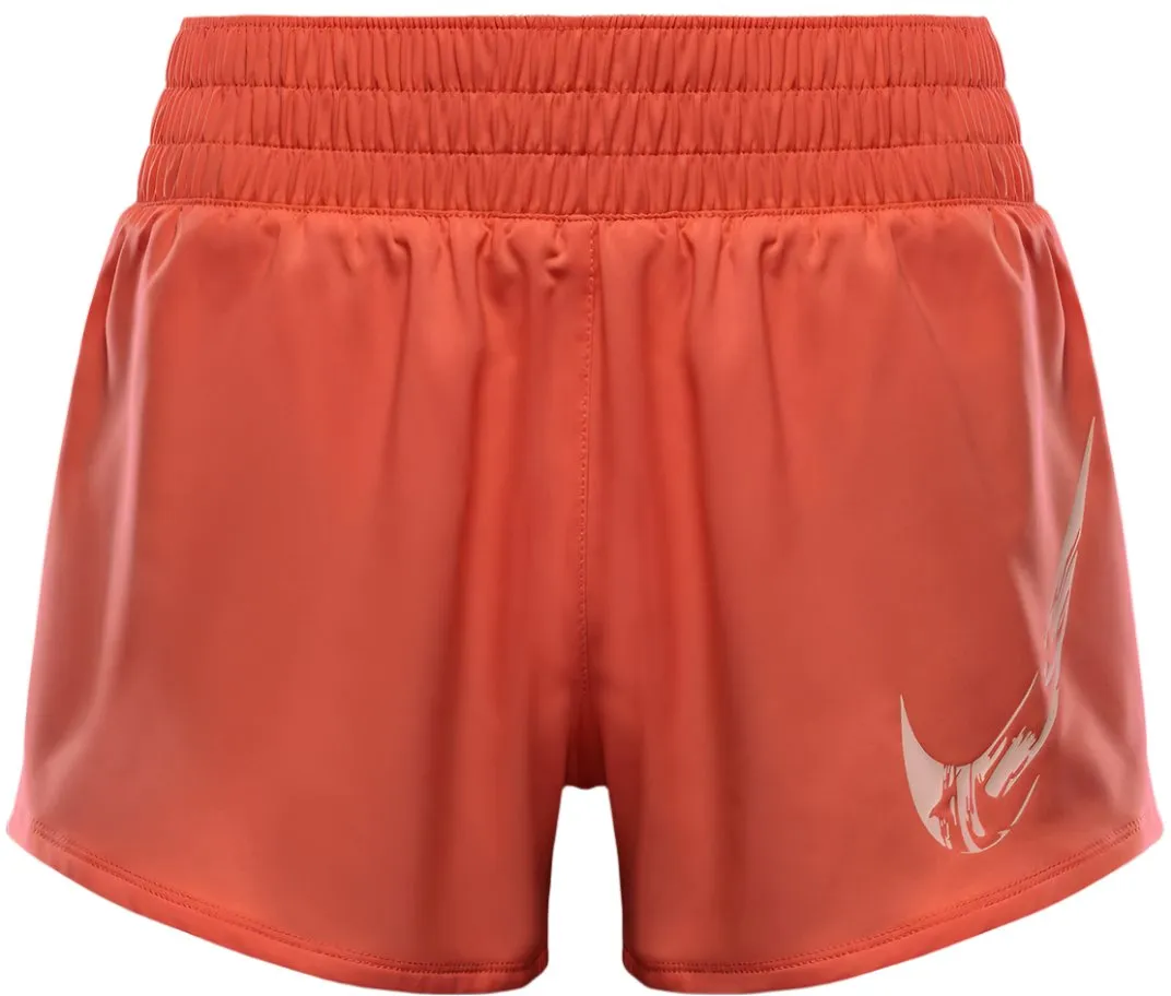 Women's One Mid-Rise Brief-Lined Graphic Shorts