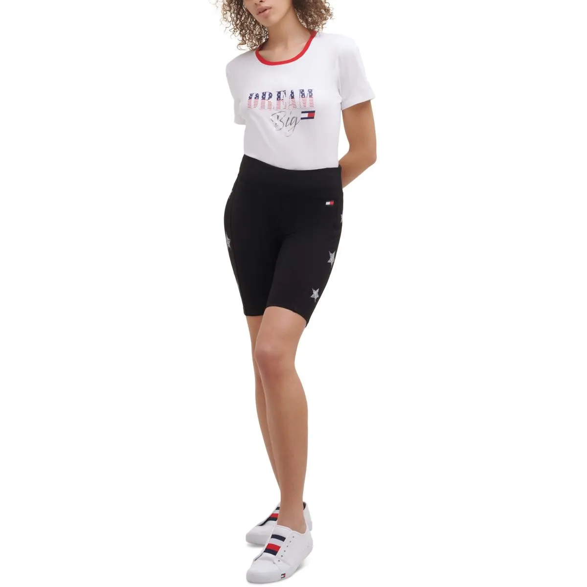 Womens Printed Fitness Bike Short