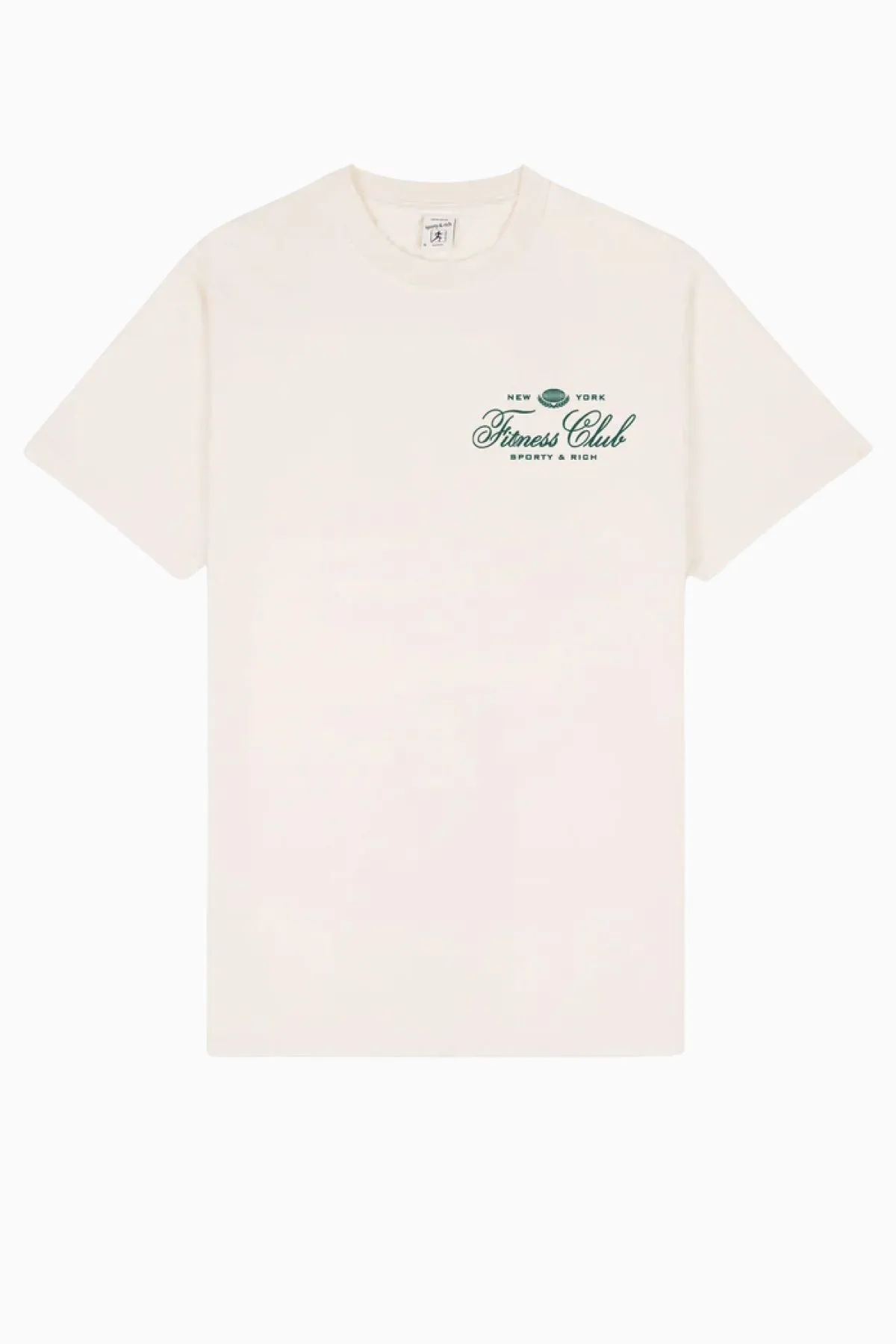 Womens Sporty & Rich Sporty & Rich Fitness World T-Shirt - Cream/ Alpine