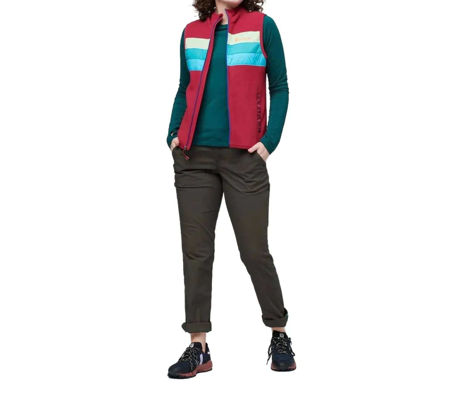 Women's Teca Fleece Vest In Raspberry Fields