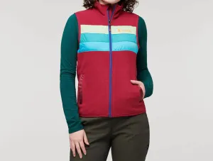 Women's Teca Fleece Vest In Raspberry Fields