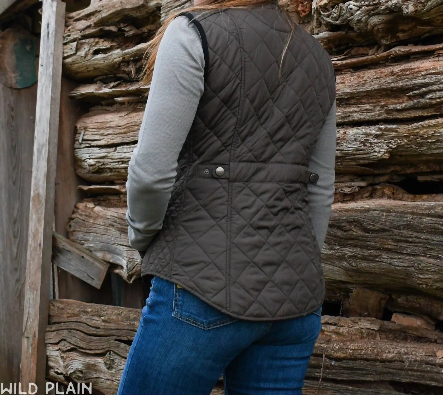 Women's Vista Quilted Vest In Dark Grey