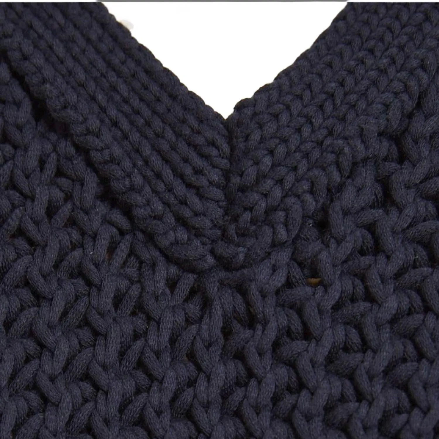 Woven Rope Vest Combo With Poplin Shirt In Navy/white